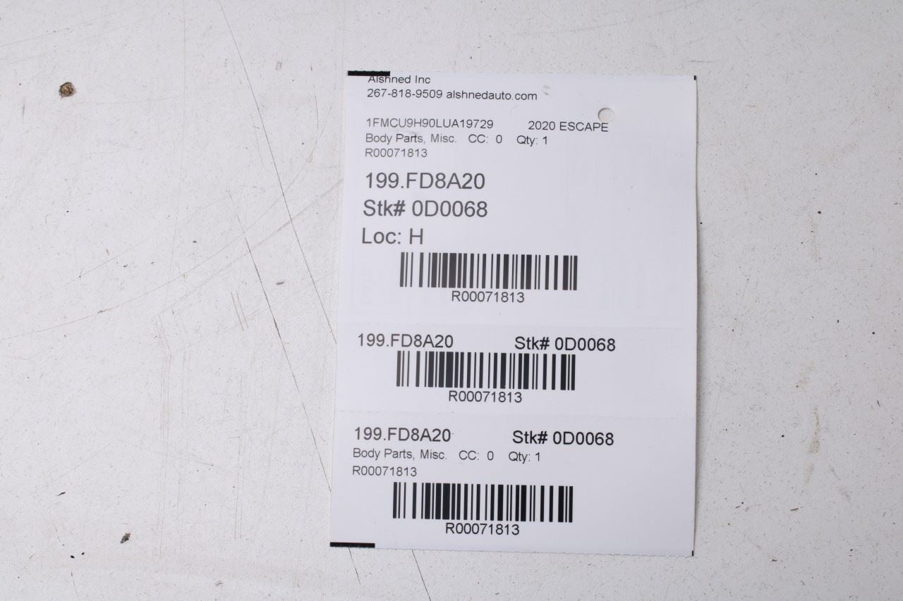 20-25 Ford Escape Rear Left Door Run Channel w Belt Weatherstrips LJ6Z-7825767-D - Alshned Auto Parts