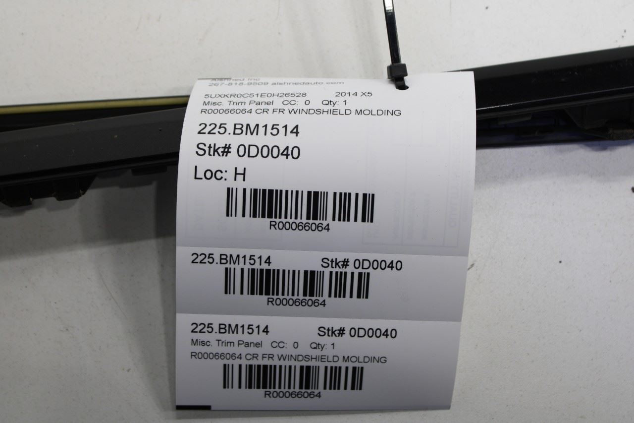 14-18 BMW X5 xDrive35i Front LH and RH Windshield Drip Molding 51317387917 *ReaD - Alshned Auto Parts