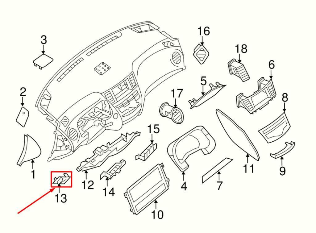 2013-20 Nissan Pathfinder SV Left Side Dash Fuse Box Lid Cover Trim 68964-3JA0A - Alshned Auto Parts