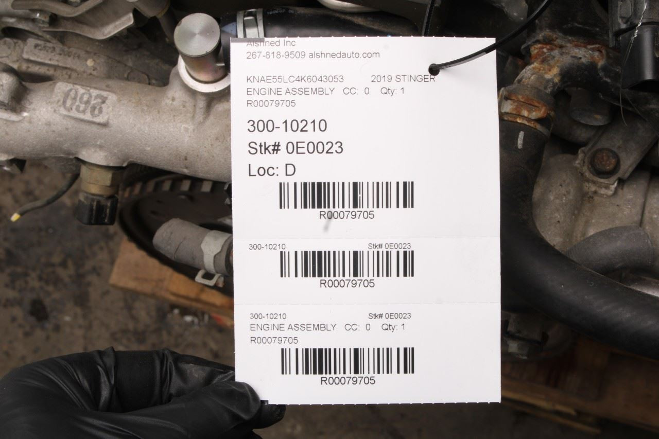 2018-2022 Kia Stinger GT2 AWD 3.3L Engine Motor VIN C 8th digit 78K 144G1-3LA0A - Alshned Auto Parts