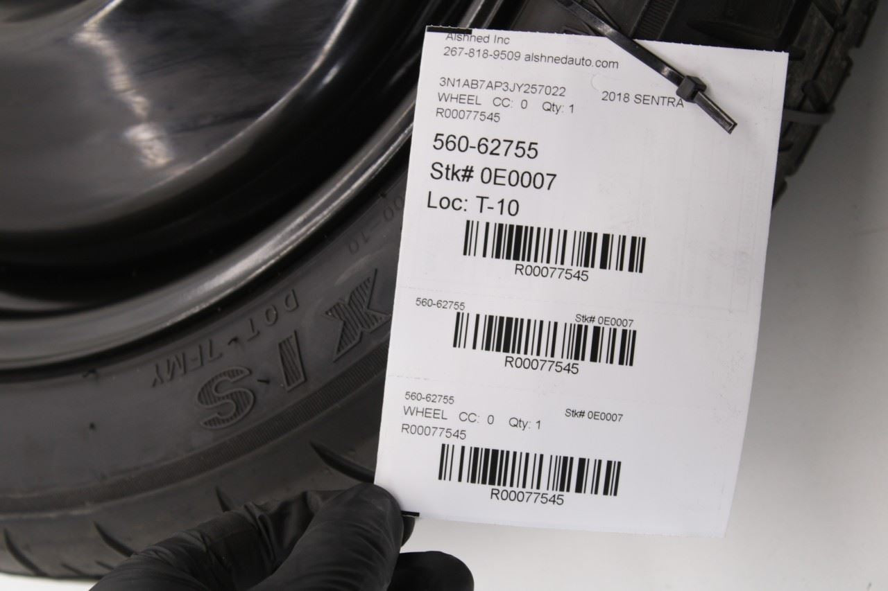 16-19 Nissan Sentra SL Spare Wheel Tire Maxxis T125/70D16 96M R16x4 40300-9AN0A - Alshned Auto Parts