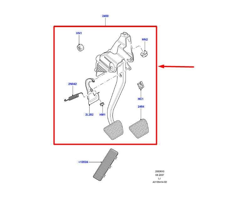 2002-2009 Land Rover Range Rover 4.2L Brake Pedal w/ Bracket SKB500220WQD OEM - Alshned Auto Parts
