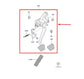 2002-2009 Land Rover Range Rover 4.2L Brake Pedal w/ Bracket SKB500220WQD OEM - Alshned Auto Parts