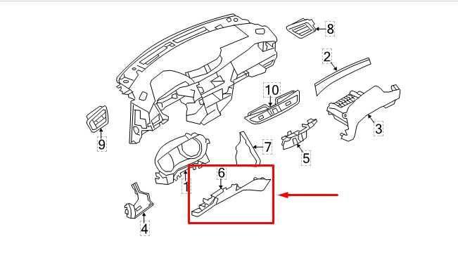 20-22 Nissan Rogue Sport SL Left Dash Lower Knee Bolster Trim Panel w/ Switches - Alshned Auto Parts