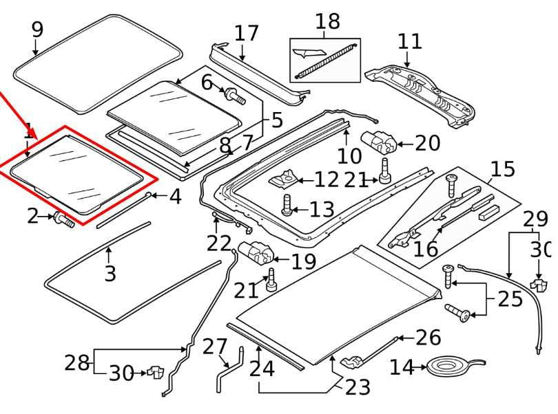 2011-2018 Porsche Cayenne Platinum Roof Sunroof Front Window Glass 7P0-877-055 - Alshned Auto Parts