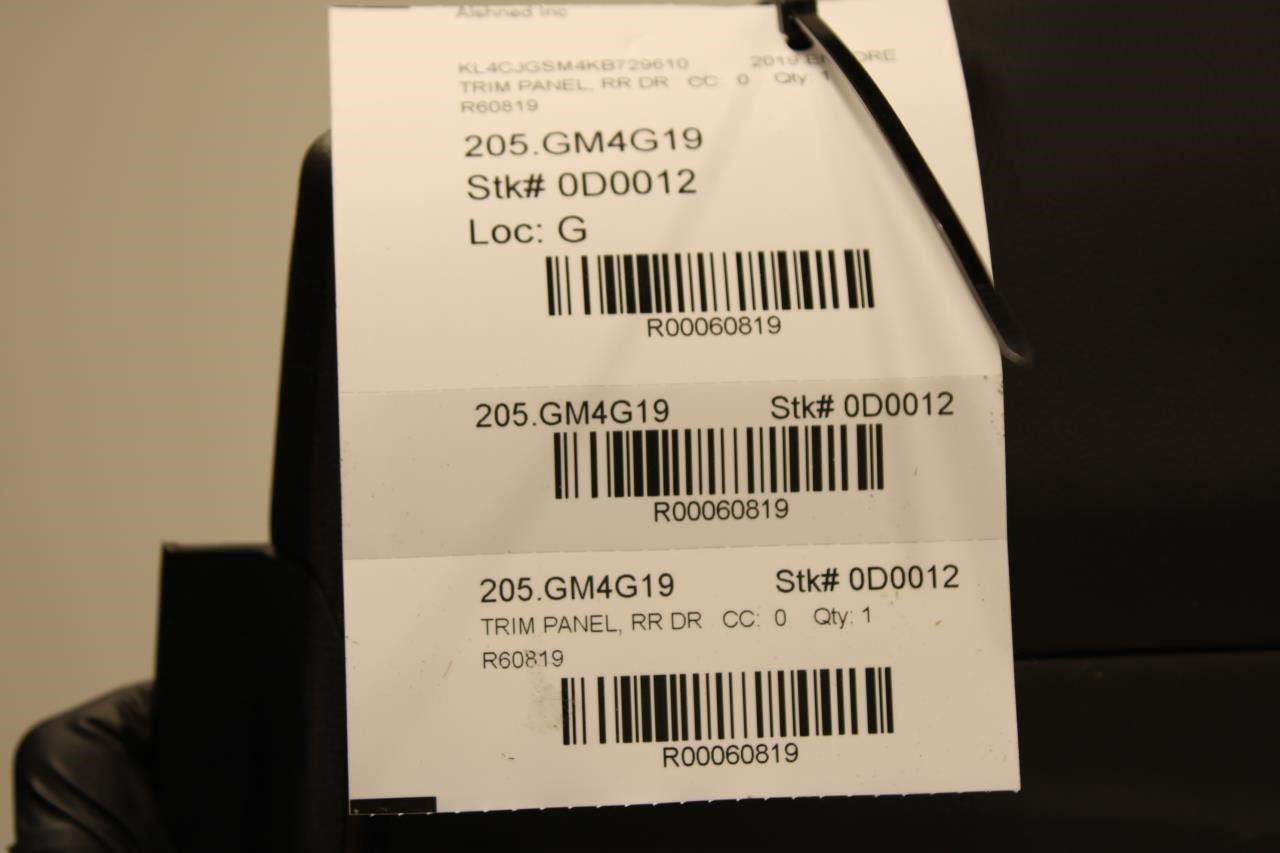 2017-2022 Buick Encore Rear Right Passenger Side Door Trim Panel 42639540 OEM - Alshned Auto Parts