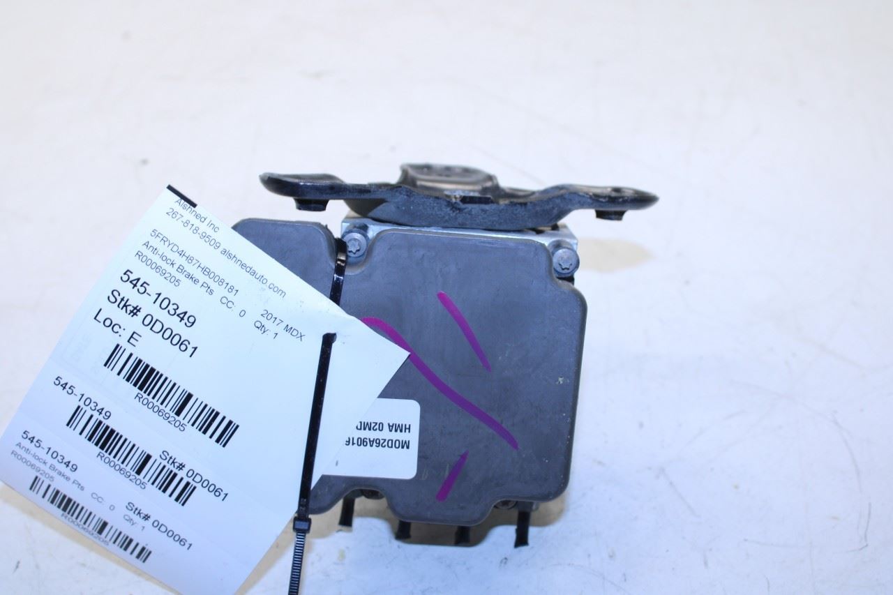 2017-2018 Acura MDX Advance 3.5L AWD ABS Anti Lock Brake Pump Control Module - Alshned Auto Parts