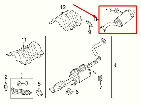 2014-2019 Kia Soul 2.0L Rear Exhaust Muffler 28710-B2500 OEM - Alshned Auto Parts