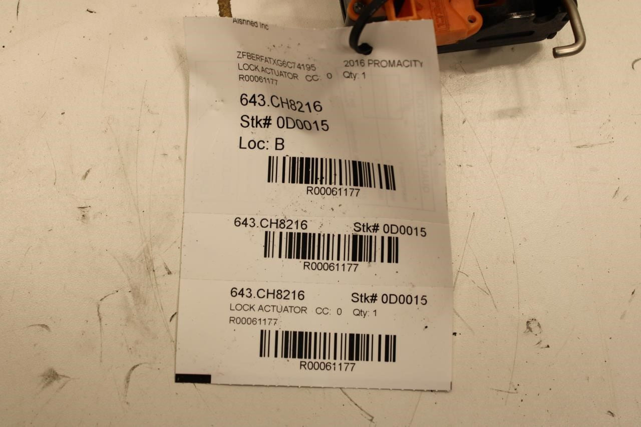 2015-2022 RAM Promaster City Front Left Side Door Lock Latch Actuator 68259361AA - Alshned Auto Parts