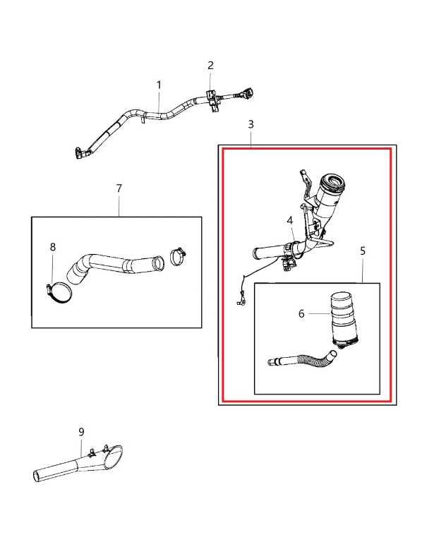 2019-2025 RAM 1500 Big Horn 5.7L Fuel Filler Neck Hose Tube Pipe 52029841AI OEM - Alshned Auto Parts