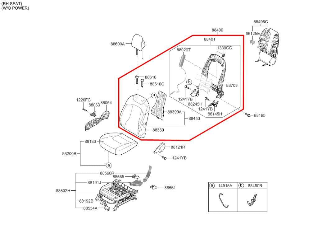 2023-25 Kia Sportage Hybrid EX 1.6L Front Seat Right Side Backrest Upper Cushion - Alshned Auto Parts