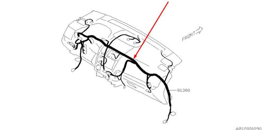 2015 Subaru Impreza Sport Premium Dash Instrument Panel Wire Harness 81302FJ300 - Alshned Auto Parts