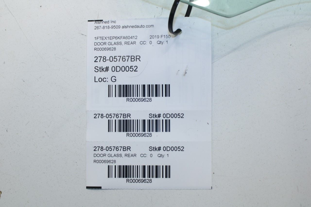 2015-2020 Ford F150 XL Super Cab Rear Right Door Window Glass FL3Z-1825712-B - Alshned Auto Parts