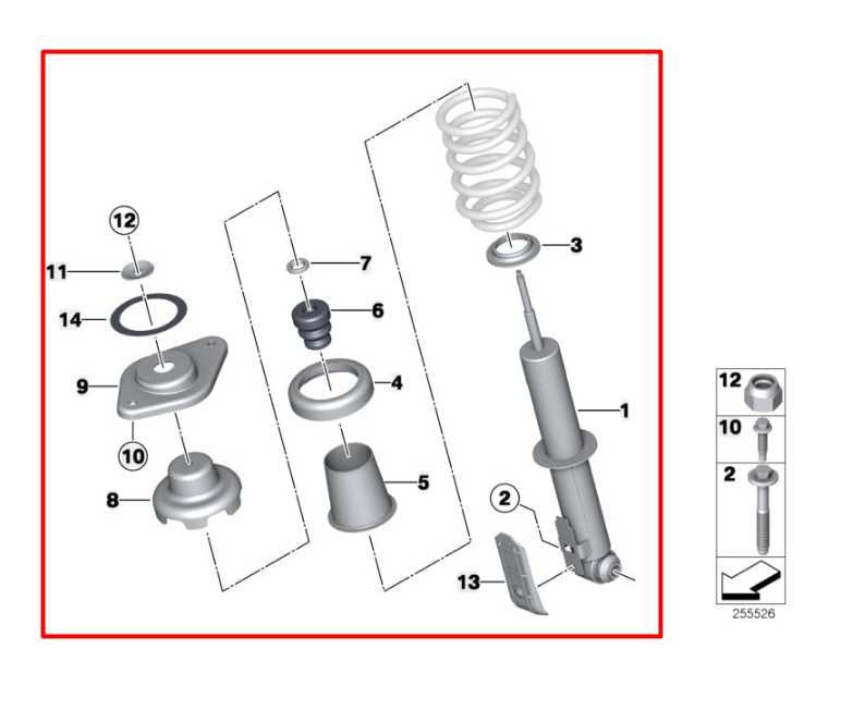 2011-16 Mini Countryman Cooper S AWD Rear Passenger RH Side Shock Strut Absorber - Alshned Auto Parts