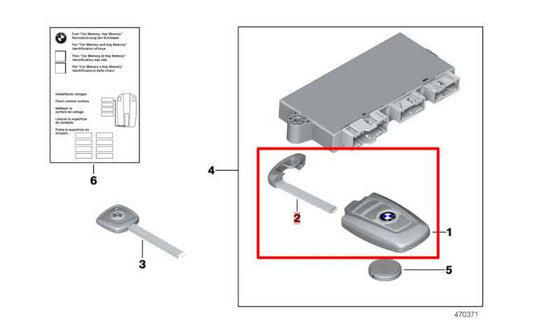 10-15 BMW 750i xDrive Smart Key Keyless Remote Entry Fob Transmitter 66129266846 - Alshned Auto Parts