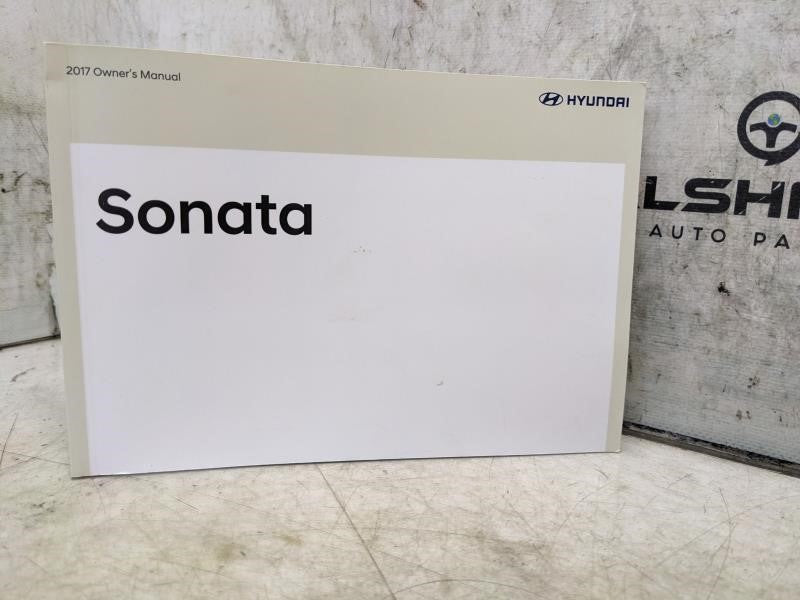 2017 Hyundai Sonata Owners Manual Set with Case HC10-EU74H OEM - Alshned Auto Parts