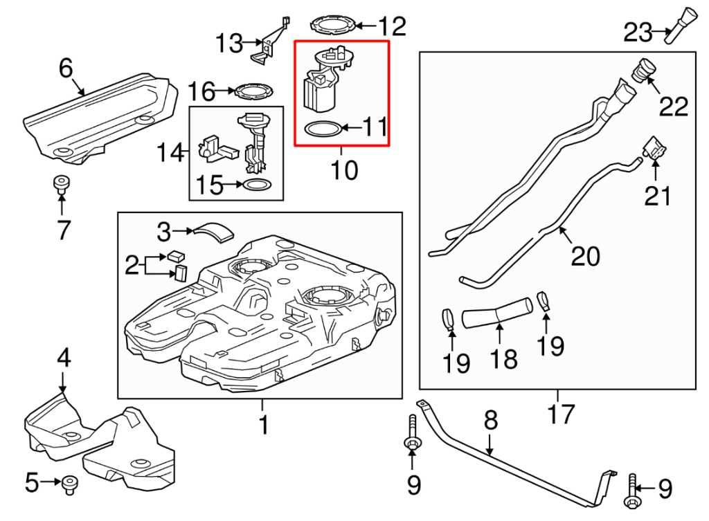 2017-2023 GMC Acadia SLT 3.6L Fuel Pump Assembly 23379143 OEM - Alshned Auto Parts