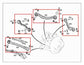 08-23 Mercedes-Benz C300 4Matic AWD Rear Suspension RH Side Control Arm Set of 5 - Alshned Auto Parts