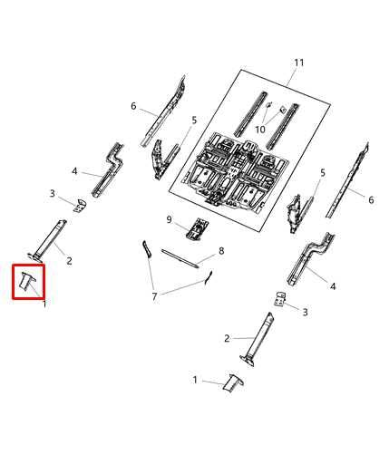2019-2023 Jeep Cherokee Latitude Front Left Side Frame Extension Lower Load Beam - Alshned Auto Parts