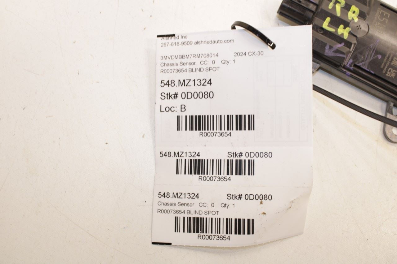 2024-2025 Mazda CX-30 2.5 S Rear Left Blind Spot Detection Radar Sensor Module - Alshned Auto Parts