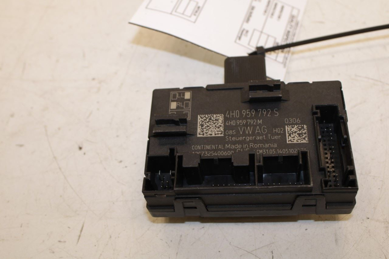 14-2018 Porsche Cayenne Platinum Front Right Side Door Control Module 4H0959792S - Alshned Auto Parts