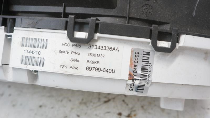 11-13 Volvo S60 2.5L Speedometer Gauge Instrument Cluster 101K Mileage 36001837 - Alshned Auto Parts