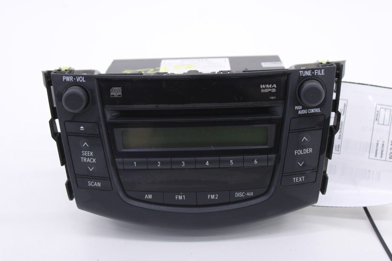 2006-2008 Toyota RAV4 Fujitsu Ten CD Player Radio Faceplate Control w/ Receiver0