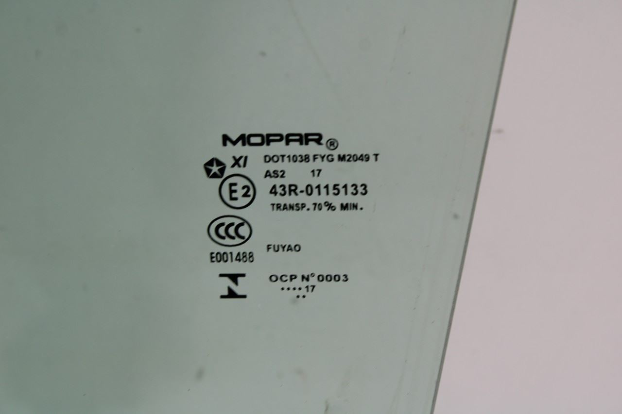 2011-2021 Jeep Grand Cherokee Summit Front Left Door Window Glass 68068671AC OEM - Alshned Auto Parts