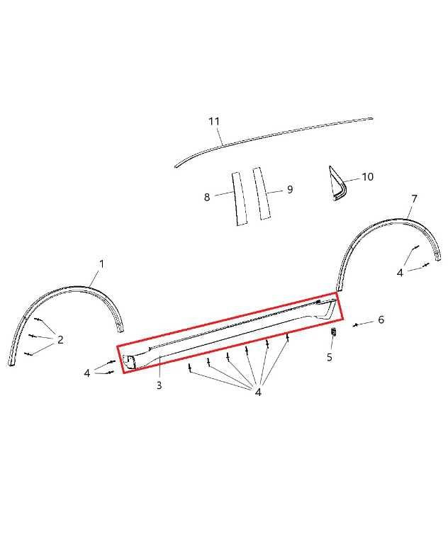 2011-2026 Dodge Durango SXT Right Rocker Skirt Panel Molding 1TD30TZZAC *ReaD*1