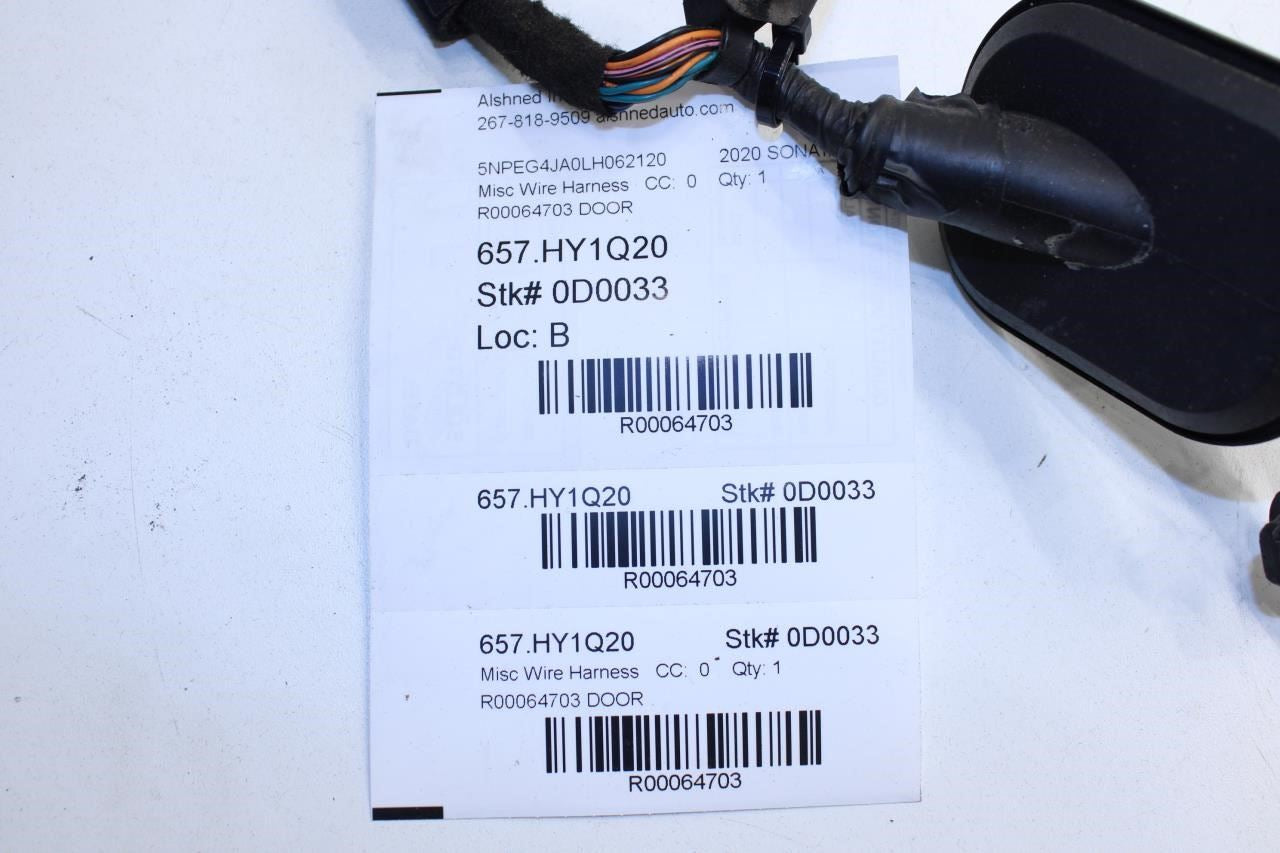 2020-2022 Hyundai Sonata SE Front Left Driver Door Wire Harness 91601-L0940 OEM - Alshned Auto Parts