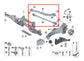 2014-24 Mini Hardtop Cooper FWD Rear Right Side Upper and Lower Control Arm Set1