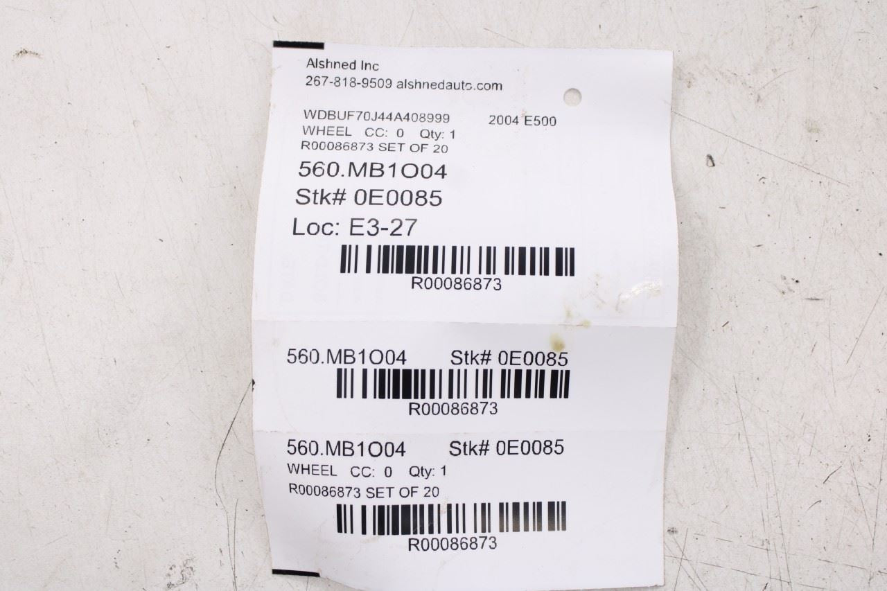 2003-2006 Mercedes-Benz E500 Wheel Lug Nut Bolt Set of 20 0009901707 OEM10
