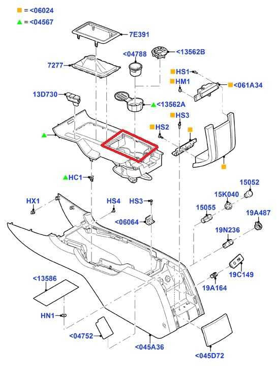 2010-2014 Ford Mustang Conv V6 Center Console Dual Cup Holder Bezel Trim S840F1