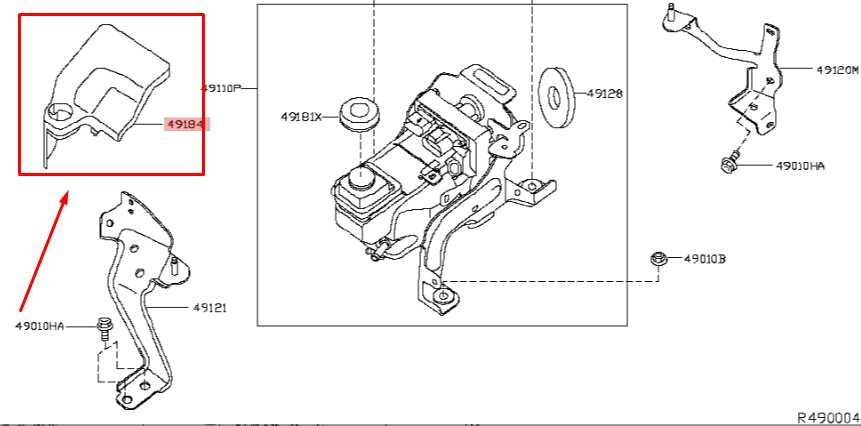 14-20 Infiniti QX60 Steering Pump Reservoir Tank Cover 49184-3KY0B *ReaD* - Alshned Auto Parts