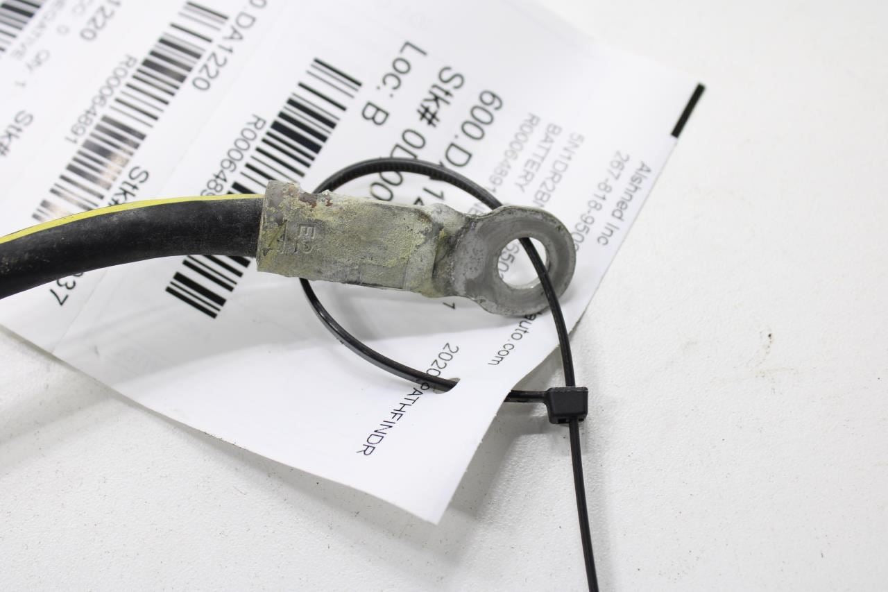 18-20 Nissan Pathfinder SV 3.5L Negative Battery Cable w Negative Terminal Clamp - Alshned Auto Parts