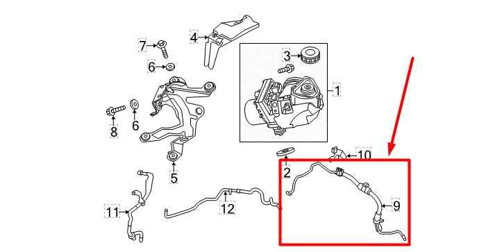 2016-2021 Nissan Maxima Front Power Steering Pressure Hose Tube 49720-4RA0A OEM - Alshned Auto Parts