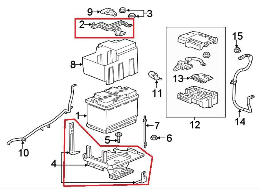 18-2024 Chevrolet Equinox LT Battery Holder Tray Housing Mount Bracket 84179727C1