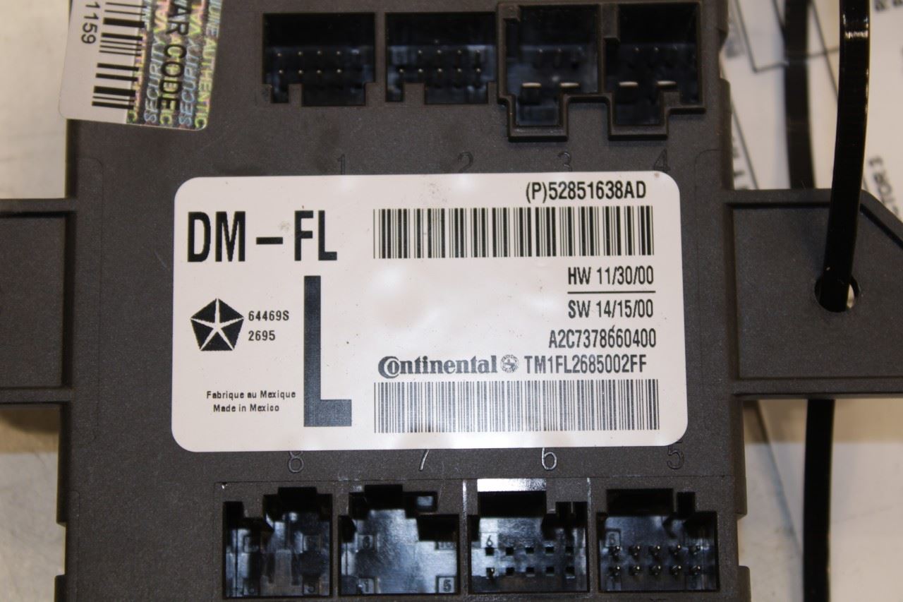 2014-16 Maserati Ghibli S Q4 3.0L AWD Front Driver Left Side Door Control Module - Alshned Auto Parts