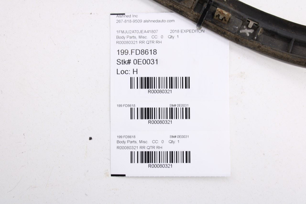 2018-24 Ford Expedition Limited Rear Right Quarter Panel Molding JL1B-7830606-B - Alshned Auto Parts
