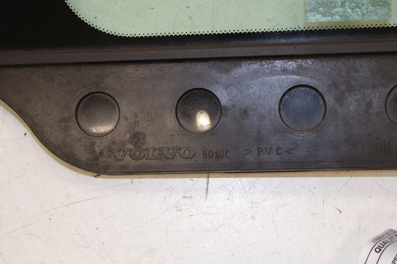 2015-18 Volvo S60 T5 Premier Rear Right Side Door Quarter Window Glass 31385449 - Alshned Auto Parts