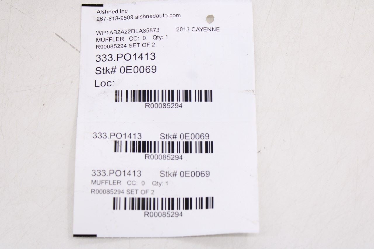 2011-2018 Porsche Cayenne S Rear Exhaust System Muffler Tip Set 7P5253681 OEM14