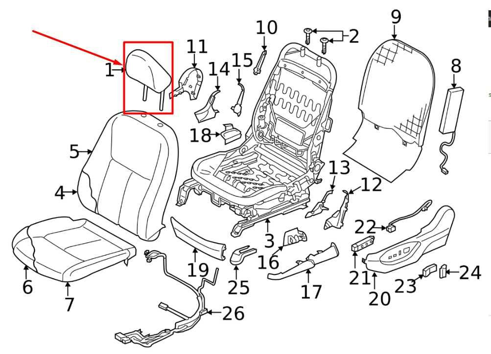 2014-2024 Infiniti Q50 Front Left or Right Side Seat Headrest 86400-4HA0A OEM - Alshned Auto Parts