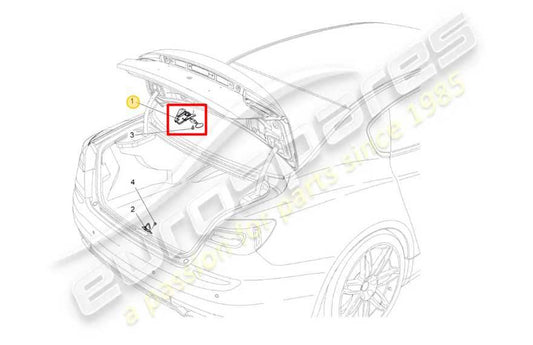 14-16 Maserati Ghibli Rear Trunk Deck Lid Release Lock Latch Actuator w/ Handle - Alshned Auto Parts