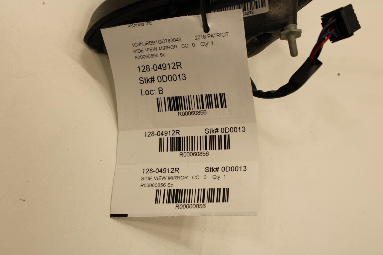 16-17 Jeep Patriot Sport SE Passenger Right Side Rear View Mirror 68282458AA OEM - Alshned Auto Parts