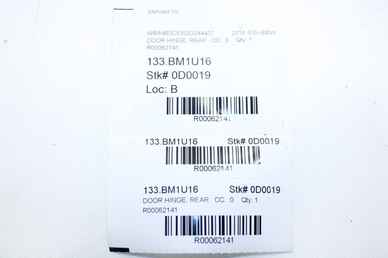 2015-2016 BMW 435i Gran Coupe Rear RH Door Hinge Upper and Lower 41527284546 OEM - Alshned Auto Parts