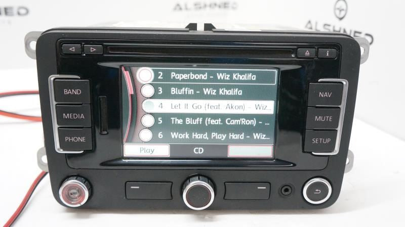 12-17 Volkswagen Jetta Navi Radio Faceplate Control w Receiver and Display *ReaD0