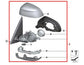 14-18 BMW X5 xDrive35i Passenger Right Side Rear View Mirror 51-16-7-364-042 OEM - Alshned Auto Parts