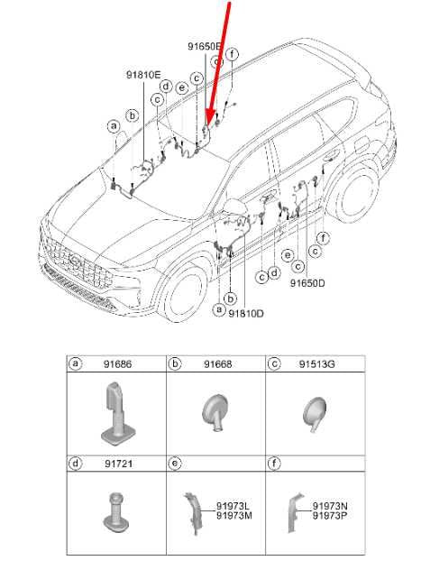 2021-2023 Hyundai Santa Fe Rear Right Side Door Wire Harness 91631-S2010 OEM - Alshned Auto Parts