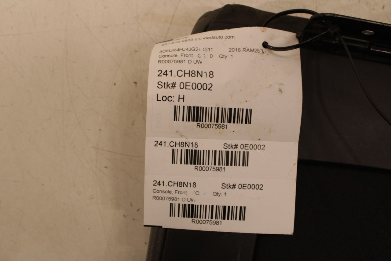 2018 RAM 2500 3500 Tradesman Center Console Armrest Storage Lid Cover 6VR94LA8AB - Alshned Auto Parts