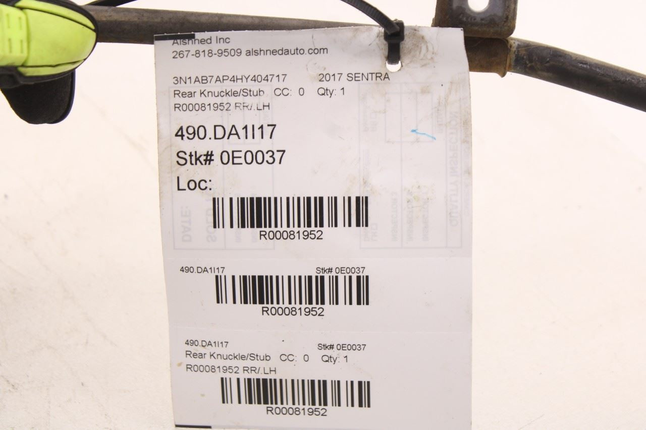 2013-2019 Nissan Sentra SV Rear Left Side Wheel Hub and Brake Drum 43206-3SG0C9